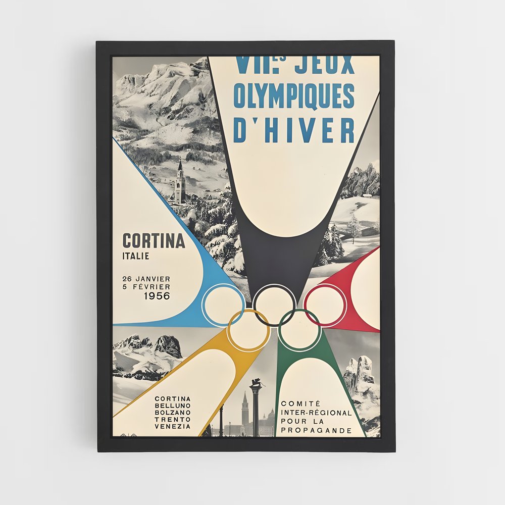 Poster Winter olympics – affiche Jeux Olympiques (vue 2)